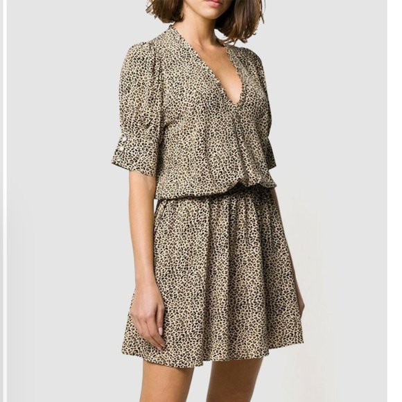 Zadig & Voltaire Leopard Print Dress Sz XS - Picture 1 of 16